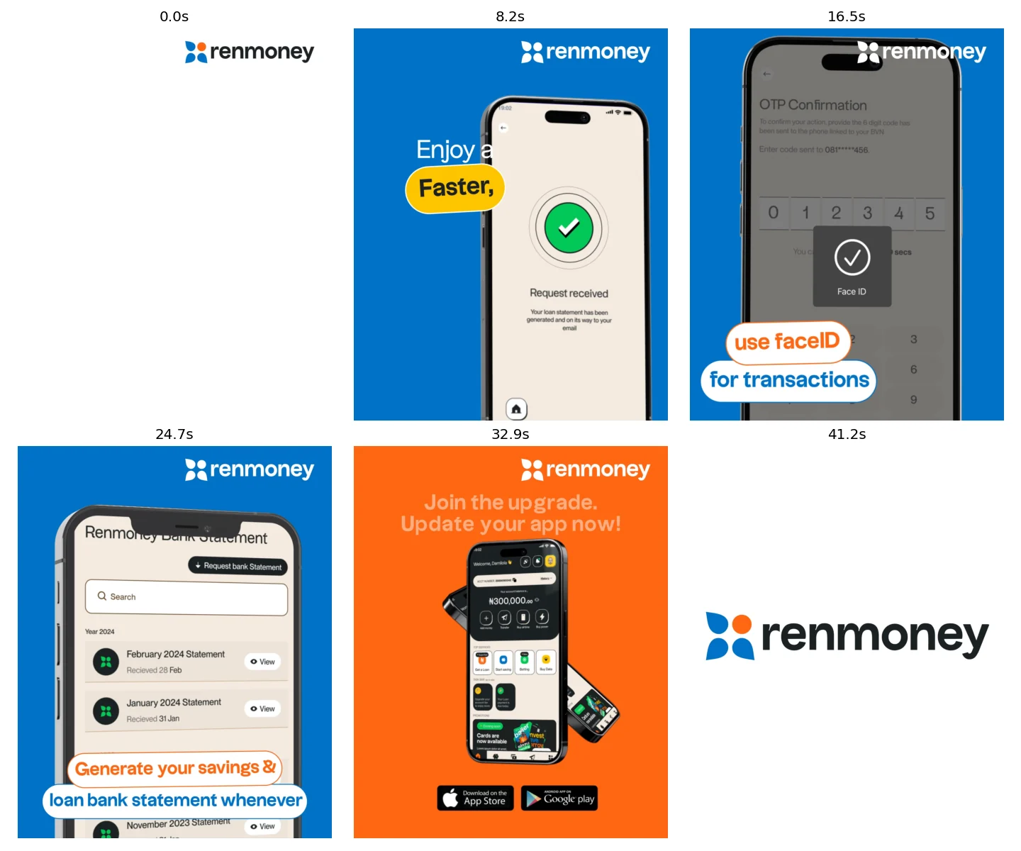 App Launch frame sheet